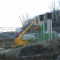 Postavljanje podporne konstrukcije viadukta Pesnica